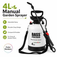 4L Manual Garden Sprayer, Portable Plant Spraying Tool With Shoulder Strap Handle And Adjustable Nozzle, Random Color - 1PC - View 3