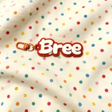1 pieza Llavero de nombre de acrílico, accesorio DIY, adecuado para bolso, decoración de mochila, equipaje, etiqueta de nombre para cumpleaños y vacaciones, regalo para familia, amigos, regalo personalizado - Multicolor - Ver 24