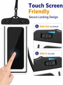 5/3pcs Waterproof Phone Pouch, Waterproof Bag, Travel Essential, Universal Waterproof Phone Bag, Air Cushion Waterproof Phone Case, 1/2/3/4/5pcs Set, With Lanyard Waterproof Phone Case, Suitable For IPhone 15/14/13/12/11 Pro Max, Waterproof Phone Case For Swimming Underwater, Beach Dry Bag, Sports Bag, Leisure Travel, Vacation, Summer Swimming Bag, Holiday Supplies, Beach Accessories, Pool Floats - Multicolor - View 7