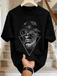 Men T-Shirts - Black - View 5