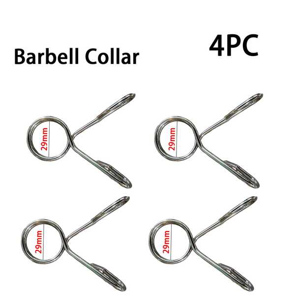 4 chiếc vòng khóa tạ đòn đường kính trong 29mm vòng đôi phù hợp cho thanh đòn dày 30mm mạ điện bền bỉ phụ kiện thiết bị thể hình