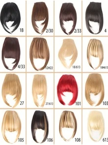 Synthetic Mixed Blonde Ponytail Extension With Sideburns & Thick Bangs, Wedding Daily Fake Hair Bun For Women Girls Party Cosplay Accessories - Multicolor - View 4