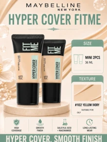 Maybelline 美寶蓮訂製粉底液無瑕版 102 ,18ml*3pcs,添加水楊酸與菸鹼醯胺,控油細膩膚質,質地輕薄服貼文。高遮瑕力輕鬆遮蓋痘印、泛紅瑕疵,反覆疊塗不厚重,打造柔霧霧面妝面。長效持妝防暗沉,黃皮日常底妝優選,通勤、油皮上妝適配。 - 客製化粉底液無瑕版 102 18ml - 查看 2