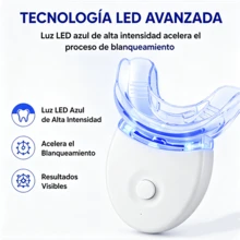 Teeth Kit, Home Use Wireless Teeth Kit with LED Blue Lights Accelerator, Natural Stain Removal Include 1 Teeth Gel Pens Complimentary Color Card - Ver 4