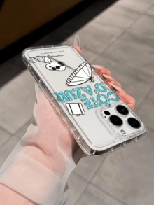 Miniso Hello Kitty Transparent Phone Case Compatible With IPhone 17 Pro Max, 17, 16 Pro Max, 15 Pro Max, 16 Pro Max, 14, 13, 12, 11, 14 Pro, 15 Plus, 12 Pro, 16 Plus, XS, 14 Pro Max, 13 Pro And Other Models, Cute Cartoon Print - Clear - View 3