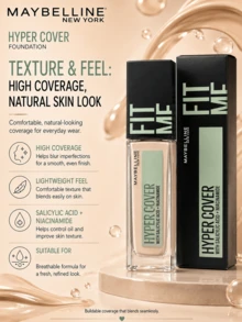 Maybelline 美寶蓮訂製粉底液無瑕版 202,分30ml和18ml兩種規格,添加水楊酸與菸鹼醯胺,控油細膩膚質,質地輕薄服帖。高遮瑕力輕鬆遮蓋痘印、泛紅瑕疵,反覆疊塗不厚重,打造柔霧霧面妝面。長效持妝防暗沉,黃皮日常底妝優選,通勤、油皮上妝適配。 - 客製化粉底液無瑕版 202 - 查看 9
