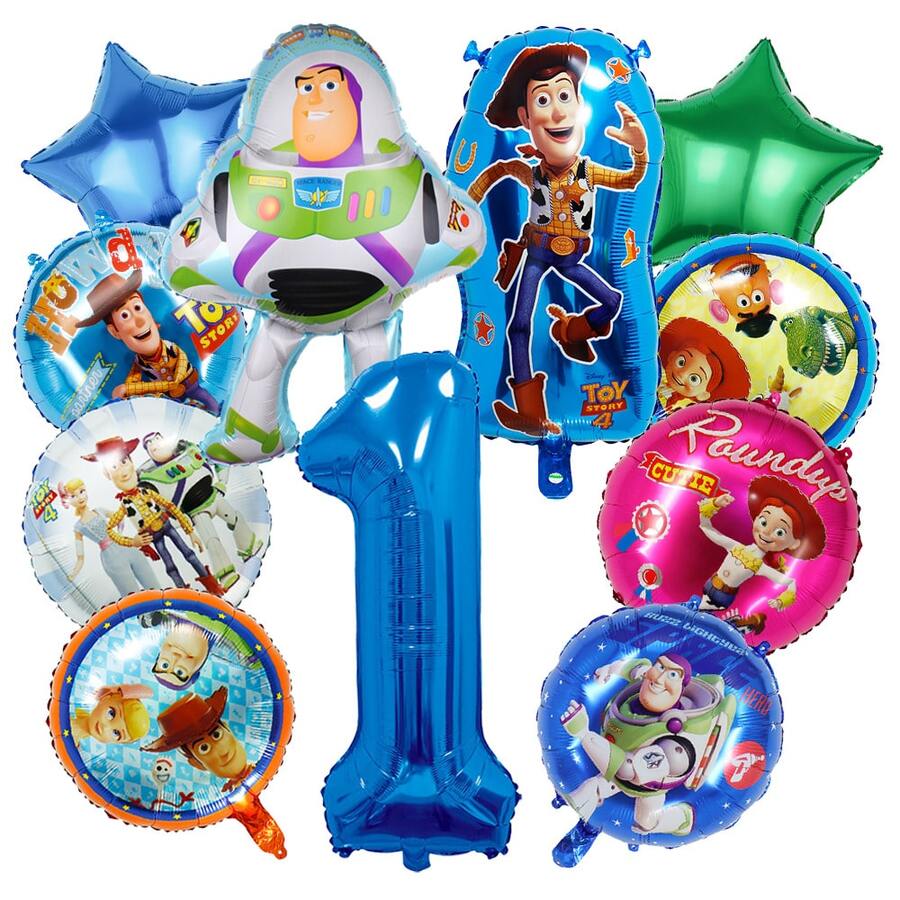 Mesuca Bestselling Cartoon Character Balloon Birthday Party Decoration Set, Banner, Foil And Latex Balloons - View 1