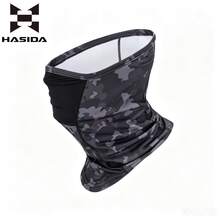 HASIDA Fishing Bucket Hat Set UV Sun Protection Large Brim Multi-Function Outdoor Lure Fishing Kit With Cooling Arm Sleeves Neck Gaiter - Washcloth - View 1