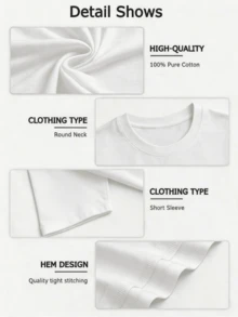 Men T-Shirts - White - View 5