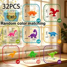 Children's Soft Rubber Dinosaur Suction Cup Puzzle Toys, Bathtub Games, Refrigerator Toys, Window Toys, Perfect Gift For Boys And Girls. 8pcs/16pcs/20pcs/32pcs/40pcs/68pcs/Set Dinosaur Suction Cup Toys - Random Color Matching - Multicolor - View 10