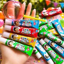 彩色泡泡膠套組，吸管吹泡泡玩具，戶外遊戲節日派對創意禮物，重溫童年回憶，隨機顏色 - 彩色 - 查看 3