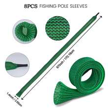 SHINDEL 4pcs/Set Fishing Rod Cover Spinning Rod Sleeve Cover Fishing Pole Sock Pole Glove Casting Ice Net Tube Cover Fishing Rod Protective - Multicolor - View 6