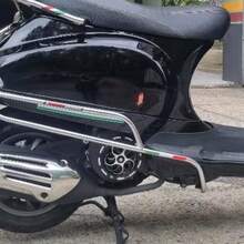 CNC Aluminum Rotating Fan Cover For Vespa Sprint Primavera 150 | Engine Radiator Shroud & Frame Hole Cap | Polished Heat-Resistant Cooler Heat Sink Accent Modification Accessories - A - View 4