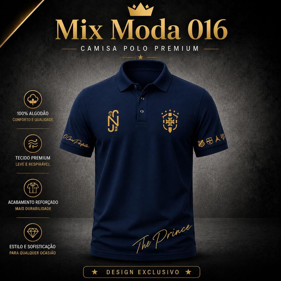 Junior Polo Shirt - The Prince Edition - Sports - 藍色 - 查看 1