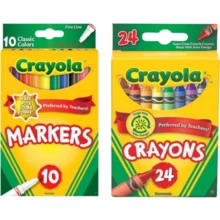 Crayola Marker  Crayon Set – 10 Fine Line Markers And 24 Crayons - 預設標題 - 查看 2