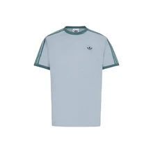 adidas originals 3S 日常簡約休閒純棉運動短袖T卹 男款 - 天藍色 - 查看 13