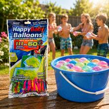 111PCS/222PCS/444PCS Quick-Fill Water Balloons, Self-Sealing Colorful Water Balloons, Suitable For Friends And Family To Play, Summer Outdoor Toys, Suitable For Backyard, Pool, Beach, Birthday Parties, And Family Fun Water Games - 查看 6