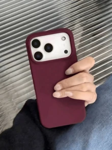Capa de Telefone Macia de Silicone Líquido com Cobertura Total de 3 Camadas Compatível com iPhone 17, 17 Air, 17 Pro, 17 Pro Max, Anti-Queda e Resistente a Arranhões, Forro de Microfibra, para iPhone 13, 11, 16 Pro Max, 15, 14 Plus - ameixa - Visão 1
