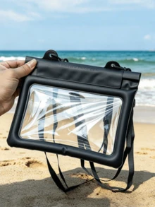 1pc Floating Waterproof Phone Pouch With Air Cushion, Touchscreen Compatible And Buoyancy Design, Large Capacity Suitable For Large Size Phones, Perfect For Pool, Beach, Diving And Water Park Adventures - Multicolor - View 4
