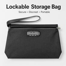 Bolsa de almacenamiento a prueba de olores con candado de combinación, bolsa de tabaco, organizador de documentos, caja de almacenamiento con candado para medicamentos, bolsa de almacenamiento sin olor, excelente regalo para amigos - Multicolor - Ver 6