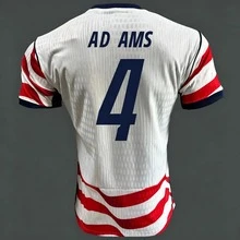 USMNT 2026 World Cup Home Soccer Jersey, Pulisic Reyna McKennie Balogun Weah Adams USA National Team Replica Football Shirt - 主場-20 - 查看 4
