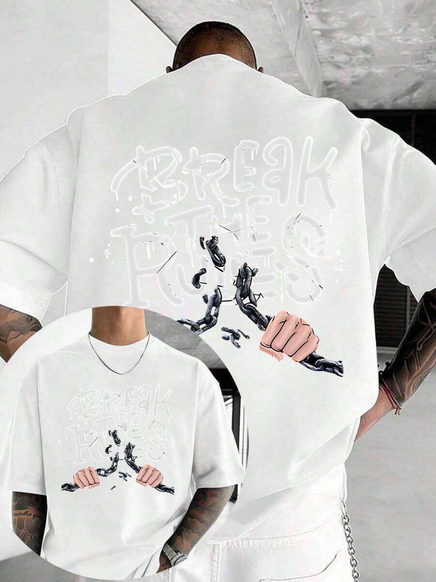 T-shirts för män - Vitt - Visa 1