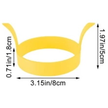 1/3/5pcs Silicone Pancake Egg Rings Molds Creative Kitchen Tools - 3 pcs - View 9