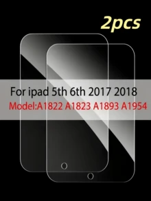 2pcs Glass Screen Protector, Compatible With IPad 9th/8th/7th Gen 10.2 Inch/Air 5th/4th Gen 10.9 Inch (Air 5/4) 2022/2020/Pro 11 Inch (2022/2021/2020/2018) 6th/5th Gen 9.7 Inch/Air 2, Tempered Glass, Ultra Durable, High Definition, Case Friendly - Clear - View 9