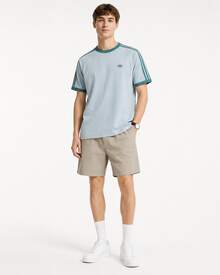 adidas originals 3S 日常簡約休閒純棉運動短袖T卹 男款 - 天藍色 - 查看 6