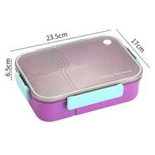 Caja de almuerzo para adultos con diseño de dibujos animados y compartimentos, caja de almuerzo de 1450ml (incluye utensilios), caja bento a prueba de fugas, adecuada para oficina y escuela, apta para microondas, regreso a la escuela - Multicolor - Ver 7