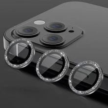CASECOPS 3入相機鏡頭保護貼,適用於 iPhone 17 Pro Max/17 Pro/17 Air/17/16 Pro Max/16 Plus/16E/15 Pro Max/14/13/12/11,9H 鋼化玻璃相機蓋螢幕保護貼,附金屬環裝飾(黑色) - 3 件 - 查看 10