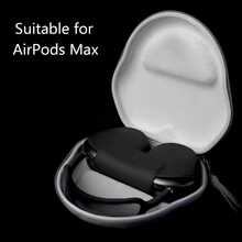 1 túi đựng tai nghe vỏ cứng, tương thích với tai nghe Bluetooth chụp tai Apple Max, hộp bảo vệ lưu trữ, trang trí phòng ngủ, quay lại trường học - Xem 1