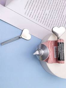 1 Peça Espremedor de Pasta de Dente em Formato de Coração/Redondo, Ferramenta Doméstica Manual de Plástico para Pressionar Tubos de Creme, Creme para as Mãos, Pasta de Dente, Pigmentos, Limpadores Faciais, Dispensador de Pomadas, Espremedor de Tubo - Vários estilos - Visão 7
