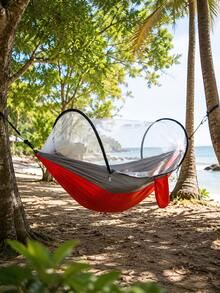 1pc/Set Hammock Automatic Quick Opening Mosquito Net Outdoor Camping Pole Hammock Swing Anti-Rollover Nylon Rocking Chair 220x100cm - Multiple Styles - View 6