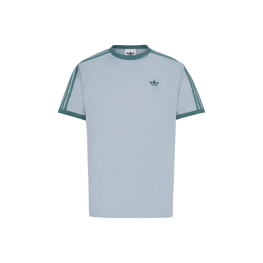 adidas originals 3S 日常簡約休閒純棉運動短袖T卹 男款 - 天藍色 - 查看 1