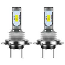 Heyword 2入 CSP LED 霧燈燈泡 H1、H7、H9、H11、9005、9006、HB3、HB4，6000K 白光 LED 燈泡 - White - 查看 4