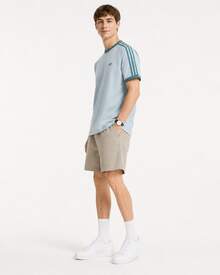 adidas originals 3S 日常簡約休閒純棉運動短袖T卹 男款 - 天藍色 - 查看 7