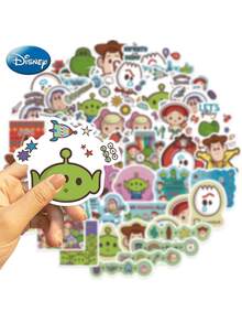 50PCS Disney Officially Licensed To Y Story Character Collection Q Version Cartoon Vinyl Stickers For Mugs Books Luggage Pen Holders Phone Cases For Dad Mom Grandparents Siblings Best Friend Funny Gifts Buzz Light Year Slinky Dog Mr.Potato Head Alien - Multicolor - View 14