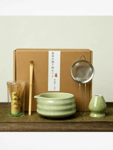1pc/5pcs Japanese Kiln-Fired Matcha Tea Set, Matcha Tea Set, Complete Matcha Tools, Full Matcha Tool Set, Matcha Whisk Set, Matcha Tools, Matcha, Matcha Tray, Matcha Tools, Cup, Matcha Related Products, Includes Matcha Bowl, Matcha Whisk, Matcha Cup, Matcha Whisk, Matcha Spoon, Tea Bowl Set - Multicolor - View 4