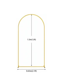金屬拱門背景架套組，拱門框架，可選 4ft/5ft/6ft/6.5ft/7.2ft 高度，金屬方形氣球拱門架，婚禮拱門背景架，派對裝飾，適用於婚禮、生日、畢業、週年紀念 - 多色 - 查看 13