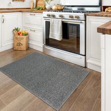 1pc Pineapple Design Doormat, Non-Slip Bottom, Machine Washable, Suitable For Bedroom, Entryway, Kitchen, Living Room, Balcony, Bathroom, Under Sink, Patio, And Other High-Traffic Areas, Soft, Absorbent, Easy To Clean, Decorative And Practical - Grey - View 11