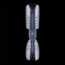 30pcs/Bag 2-In-1 Crystal Nail Extension Forms With Scale Lines, No Paper Backing - Clear - View 2