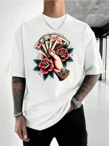Men T-Shirts - 白色 - 查看 2