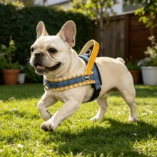 Western Cowboy Style Pet Harness, Anti-Pull/Anti-Escape, Soft Comfortable Breathable, Suitable For Medium And Small Dogs, Non-Choking Dog Leash - Yellow - View 5