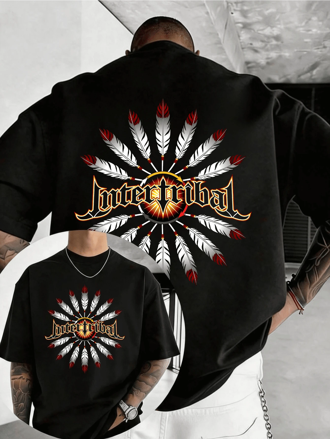 Men T-Shirts - Black - View 1