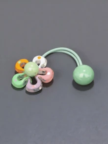 5pcs/1pc Set Summer Cute Candy Color Hair Ties, Colorful Cartoon Flower Hairbands, High Elasticity Non-Damaging Hair Accessories For Daily Use And Ponytails - Multicolor - View 10