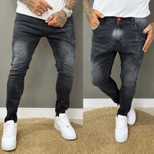 Men's Skinny Player Jeans With Elastane, Black - JO/-05 - Ver 8