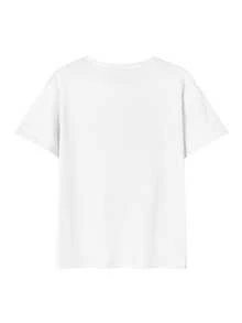 This 2026 Women's Summer Fashion Print Short-Sleeved T-Shirt Is Shipped Locally And Features A 200g 100% Pure Cotton. It's A Fun Round Neck Short-Sleeved Top Perfect For Couples, And Can Be Worn As An Inner Or Outer Layer. It's Perfect For Office Casual Wear. - White - View 3