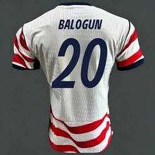 USMNT 2026 World Cup Home Soccer Jersey, Pulisic Reyna McKennie Balogun Weah Adams USA National Team Replica Football Shirt - 主場-4 - 查看 3