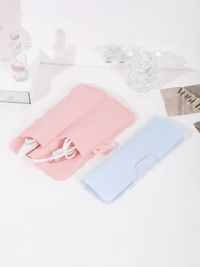 Silicone Heat-Resistant Mat + Hair Straightener Storage Bag + Cosmetic Organizer Bag + Makeup Box + Cosmetic Storage Rack, Travel Essential - Multicolor - View 7